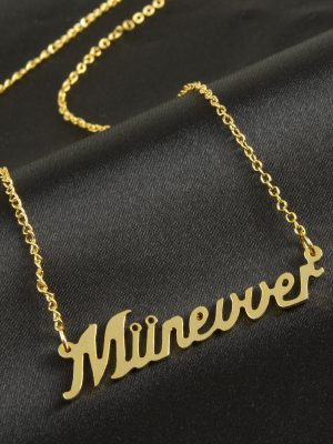 Münevver isimli kolye -Sarı