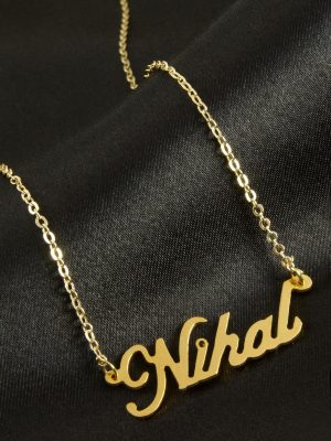 Nihal isimli kolye -Sarı