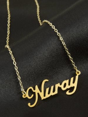 Nuray isimli kolye -Sarı