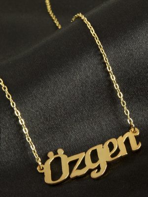 Özgen isimli kolye -Sarı