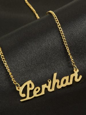 Perihan isimli kolye -Sarı