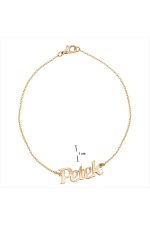 Petek isimli kolye -Sarı - Görsel 2