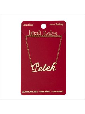 Petek isimli kolye -Sarı