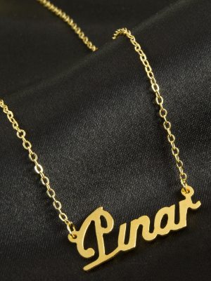 Pınar isimli kolye -Sarı