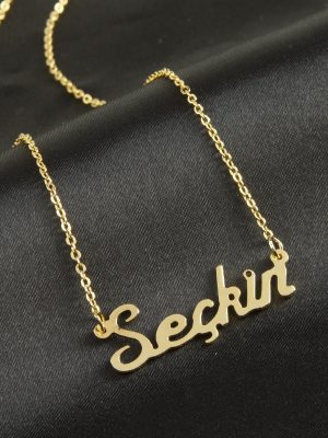 Seçkin isimli kolye -Sarı