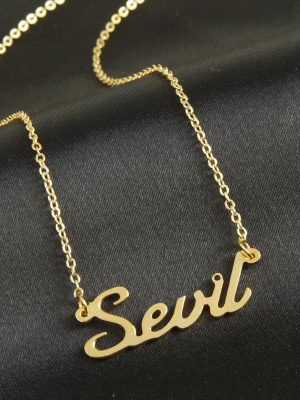 Sevil isimli kolye -Sarı