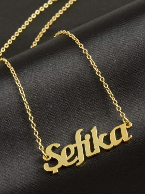Şefika isimli kolye -Sarı