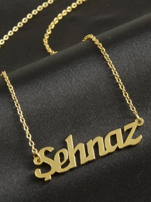 Şehnaz isimli kolye -Sarı