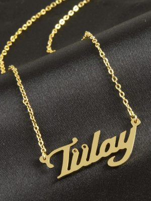 Tülay isimli kolye -Sarı