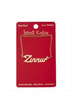 Zinnur isimli kolye -Sarı - Görsel 2