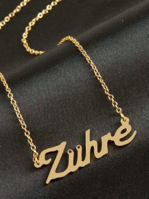 Zühre isimli kolye -Sarı