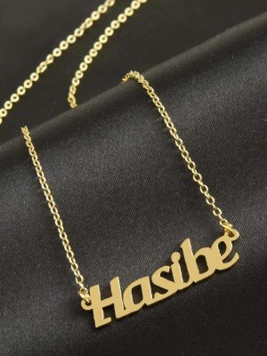 Hasibe isimli kolye -Sarı