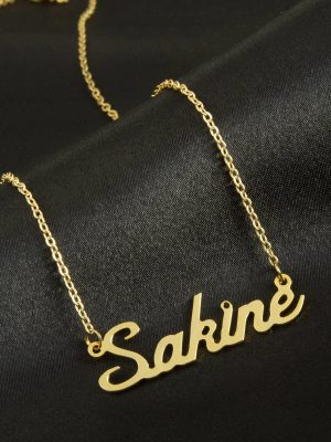 Sakine isimli kolye -Sarı