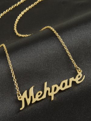 Mehpare isimli kolye -Sarı