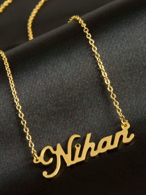 Nihan isimli kolye -Sarı