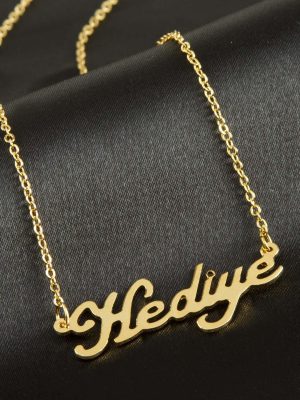 Hediye isimli kolye -Sarı