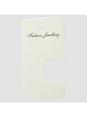 Toka Kartı 5X9 cm-Beyaz