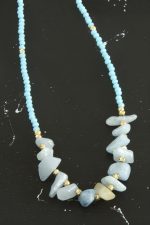 Kırık Doğaltaşlı Turkuaz Kristal Kolye-Turkuaz - Görsel 3