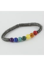 7li Doğaltaş Çakra Bileklik-Mavi