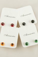 Top Cam Küpe-Renkli - Görsel 3