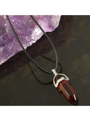 Akik Point Kolye-Kahverengi