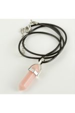 Kuvars Point Kolye-Pembe - Görsel 2