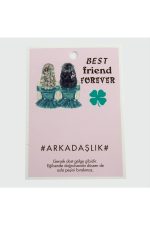 3lü Arkadaşlık Bileklik Kartı-Lila