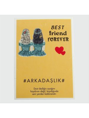 3lü Arkadaşlık Bileklik Kartı-Sarı
