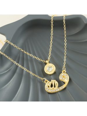 Vav Yeni Sezon İkili Kolye-Sarı