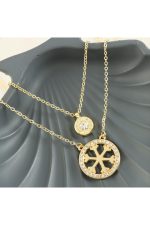 Göz Yeni Sezon İkili Kolye-Sarı - Görsel 3