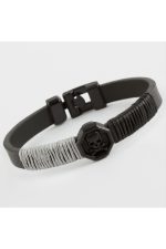 Kuru Kafa Kaliteli Suni Deri Bileklik-Siyah - Görsel 2