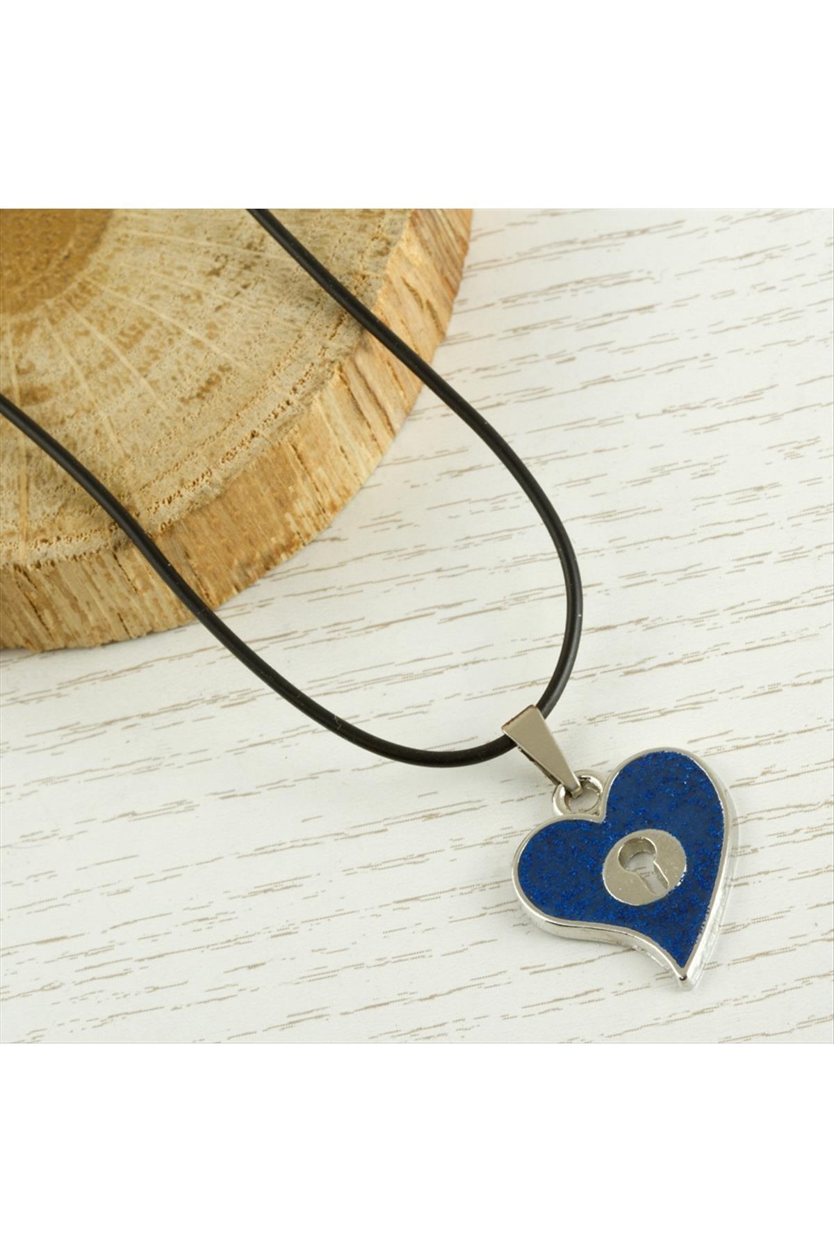 1202371_Kalp-Metal-Vinlex-Deri-Kolye-f695.jpg Kalp Metal Vinlex Deri Kolye-Renkli - Görsel 2