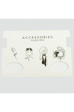 Fular Kolye Kartı-Beyaz