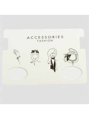 Fular Kolye Kartı-Beyaz