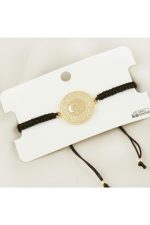 Yarım Altın Örgülü Bileklik-Kırmızı - Görsel 2