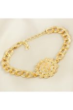 Osmanlı Tuğralı Taşlı Bileklik-Sarı - Görsel 2