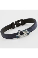 Motor Bisiklet Kaliteli Suni Deri Bileklik-Lacivert