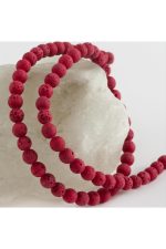 6 mm Mat Lav Taşı-Kırmızı - Görsel 3