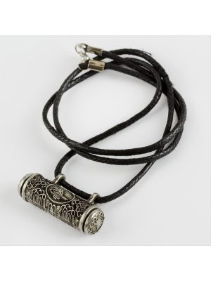 Ayet Kabı Uçlu Kolye-Siyah