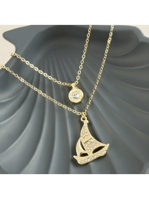 Gemi Yeni Sezon İkili Kolye-Sarı