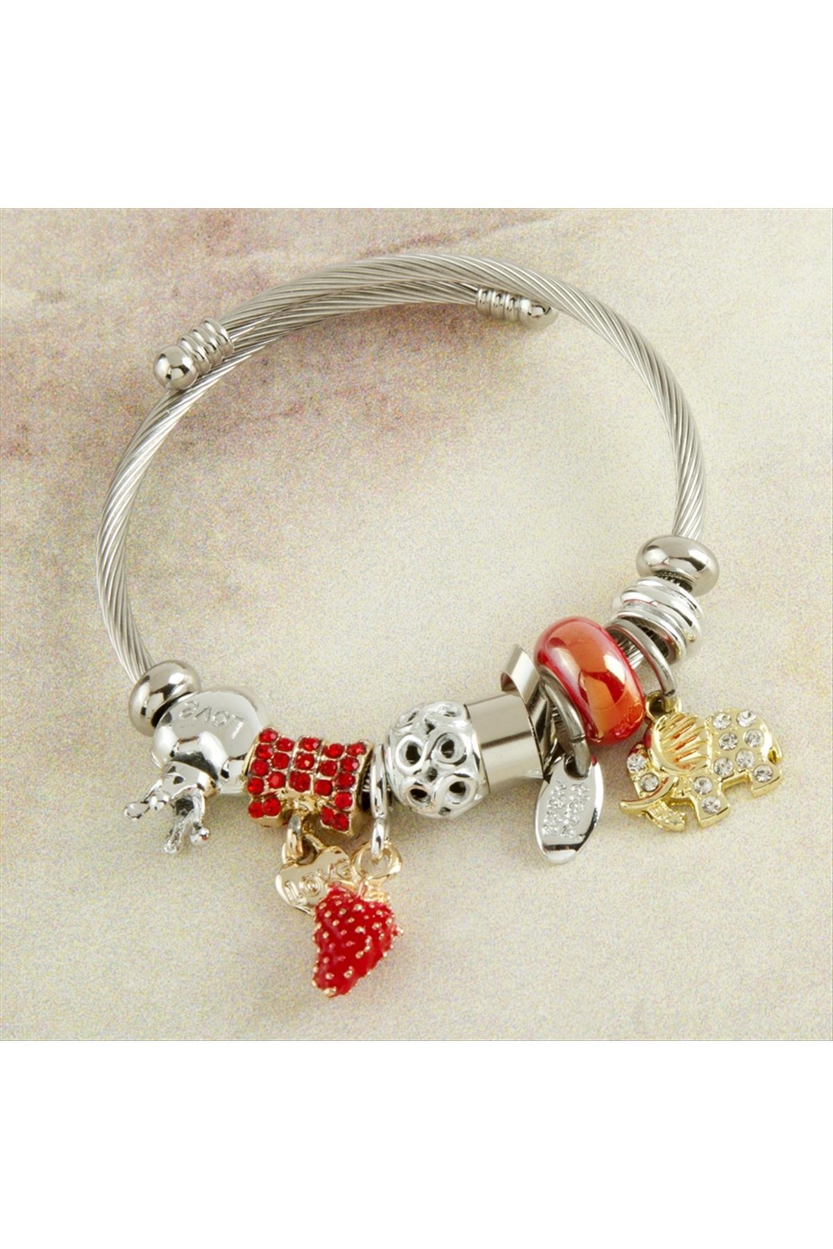 1202518_Cilek-Panora-Bileklik-d249.jpg Çilek Panora Bileklik-Gümüş Rengi - Görsel 1