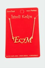 Kişiye Özel İsim Yazılı Kolye-Sarı - Görsel 2