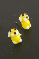 Köpek Cam Küpe-Renkli - Görsel 2