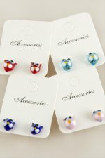 Kedi Cam Küpe-Renkli - Görsel 3