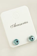 Nazar Cam Küpe-Açık Mavi - Görsel 2