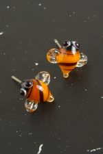 Arı Cam Küpe-Sarı