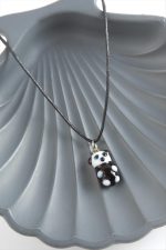Panda Cam Kolye-Siyah - Görsel 3