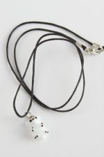 Kutup Ayısı Cam Kolye-Beyaz - Görsel 2