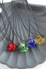 Ahtapot Cam Kolye-Renkli - Görsel 3