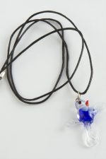 Kuş Cam Kolye-Renkli - Görsel 2